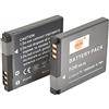 DSTE 2-Pacco Ricambio Batteria Compatibile per Canon NB-8L PowerShot A2200 A3000 A3001 A3100 A3200 A3300 IS