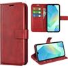 Kezaizhe Custodia per Samsung A17 PU Pelle Wallet Protettivo Cellulare Flip Cover per Samsung Galaxy A17 5G 4G A176B a Portafoglio Telefono con Magnetica (Rosso)