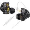 keephifi CCZ MC04 In Ear Monitors, Auricolari IEM con Driver Ibrido 10mm 1DD+1BA, Cavo OFC Placcato Argento con Connettore da 3.5mm, Cuffie In Ear Gaming con Isolamento Acustico e Microfono per PS4/5