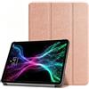 Generic Custodia per Galaxy Tab S6 Lite 10.4 custodia 2024 2022 2020 con supporto S Pen (SM-P620/P625/P613/P619/P615/P610), supporto pieghevole a tre pieghe in morbido TPU traslucido cover posteriore supporto