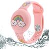 Dingfeiyu Braccialetto per Apple AirTag Impermeabile, Anti-smarrimento e Anti-graffio Custodia Cover AirTag per Bambini, Adolescenti, Anziani (rosa arcobaleno)