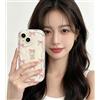 hdqICase Compatibile con Honor 400 Smart Custodia | Trasparente Telefono Motivo Fiocco Cover Protettiva TPU Antiurto Bordo Ondulato