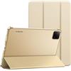 JETech Custodia per Xiaomi Mi Pad 6/6 Pro 11 (2023), Beige | Cover Retro Traslucido Sottile, Supporto Tri-Pieghevole, Auto Svegliati/Sonno, Antiurto