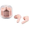 Cosiki Auricolari Wireless, Regolazione Semplice, Musica Fluida, Cuffie Affidabili con Riduzione del Rumore per Formati (Rosa)