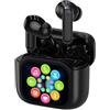 GiDaCom Auricolari Bluetooth con Schermo Touchscreen LED - Cuffie Wireless Hi-Fi con Chip 6.0, Display Multilingua, Controllo Musica, EQ, modalità Gioco, Telecomando Foto - Suono Immersivo e Design