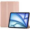 ProCase Cover per iPad Air 11 Pollici M4 2026/M3 2025/M2 2024 | Custodia Smart con Supporto Ricarica Pencil 2, Leggera con Auto Sleep/Wake, Rosa Oro