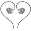 Hidizs MS1-Galaxy Monitor in-ear con driver dinamico a doppio circuito magnetico ad alte prestazioni, filtri pneumatici per la regolazione del suono (SENZA MICROFONO, trasparente)
