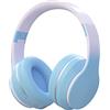 Usoun Cuffie Wireless Over-Ear, Cuffie per Bambini Bluetooth Senza Fili, cuffie bambini con Microfono, HiFi Stereo, Cuffie Wireless e Cablate, Micro SD/TF per Bambini/bambino/Adulti/Telefono/PC(Blu)
