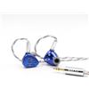 KyaMuc BQEYZ - Auricolari in-ear con driver dinamico ibrido a conduzione ossea, serie meteorologica, 10 mm, per audiofili e musicisti (blu 3,5 mm)