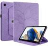 Succtopy Cover Compatibile con Samsung Galaxy Tab A8 10.5 2021 SM-X200/X205/X207 360 Gradi di Rotazione Girevole Case Protettiva con Porta Penna Custodia Galaxy Tab A8 10.5 2021 - Viola