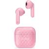 SBS Auricolari TWS Air Free wireless con controlli touch multifunzione, basetta di ricarica, ideali per musica e chiamate fino a 3,5 ore consecutive, gommini inclusi, rosa