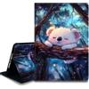 Bxgolkgd Custodia per tablet Samsung Galaxy Tab A 8 pollici 2017 (SM-T380/T385), cover antiurto con supporto e dissipazione del calore, funzione auto wake/sleep, adorabile cielo stellato con koala