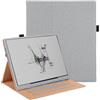 Vakarey Intelligente a Libro Cover per Boox Note Air6 C/Air 5C 10.3,Grigio | Cover Tablet Antiurto,con Portapenna,Sveglia Automatica,con Supporto e Cinturino da Polso