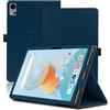 Envibe Custodia per UMIDIGI G5 Tab, 10.1 inch, Cover Tablet UMIDIGI G5 Tab, Copertura Protettiva Pieghevole con Supporto per Matita e Cinturino da Polso, Protezione Completa. (Blu)