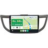 Keconsing 10.1 [4G+64G] Android 15 Autoradio per Honda CRV 2012-2016-Integrato Wireless CarPlay | Android Auto | DSP | GPS Sat Nav | Bluetooth 5.0 | Wifi | Mirror Link | 360° Panoramica+CAM&MIC