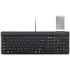 Kensington KB201C Simple Solutions Tastiera cablata con lettore di smart card (CAC), conforme TAA, nero (K75454TAA)