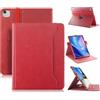 Yiernuo Custodia Compatibile con iPad Air 11 Pollici M2, iPad Air 6/5/4th Generation,iPad 10 10.9 Pollici Custodia Protettiva Girevole a 360° Supporto per iPad Pro 11 Pollici 4th/3rd/2nd/1st,Rosso