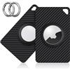 Stouchi Airtag Wallet Porta Carte Stouchi 2 pacchi Formato Carta di Credito Fibra di Carbonio Air Tag Card Case 6g Ultra Leggero Portafoglio Sottile in Fibra di Carbonio Compatibile per Portafoglio, Borsa