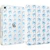 MoKo Cover per iPad (A16) 11a Generazione 11 Pollici, iPad 10a Gen 10,9 in | Custodia per iPad 11/10,9 2025/2022 con Portapenna, Cover Trifold Leggera con Retro PC trasparente, Blu Pois Fiocchi