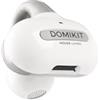 DOMIKIT Auricolare Bluetooth V5.2 senza fili - 70 mAh, 15 ore di lettura, 10 ore di comunicazione, microfono incorporato, clip orecchio aperto, ricarica USB-C in 2 H, leggero