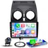 VECHTEL Modello in Fibra di Carbonio Autoradio 2G+64G Android 15 per Nissan Qashqai J10 2006-2016,9'' IPS Schermo Tactile co 5G Wi-Fi GPS Carplay Android Auto senza Fili USB Bluetooth EQ FM RDS Camera