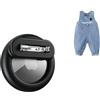 Dingfeiyu Airtag Holder Hidden, Custodia per localizzatore GPS nascosta, Custodia Airtag Nascosta con Spilla per bambini, anziani, animali domestici, zaini, bagagli (nero)