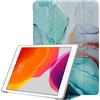 Cadorabo Custodia per tablet compatibile con Apple iPad PRO (10.5 Pollici) - Design Marmo Verde - Coperchio protettivo ultra sottile in silicone TPU flessibile con funzione stand