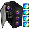 BitFenix Custodia PC Medio Torre BitFenix Flow (nero) ARGB