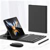 Hülle Custodia per iPad mini Tastiera + Mouse + Slim Flip Case + Penna + Pen Slot,Book Cover Keyboard Kit per Apple iPad mini/mini 2/mini 4/mini Wi-Fi(2)