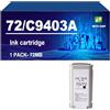 KLXFJ 72 Cartucce D'inchiostro Compatibili Per HP Designjet T610 T620 T770 T790 T795 T1100 T1100S T1100MFP T1120SD T1120HD T1120PS T1200 T1200HD T1300 T2300 T2300PS Stampante,C9403A-1 Pack