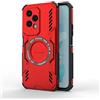 Longstong Custodia Armatura Magnetica per HONOR 200 Lite 5G (6.7 Inches) - Rosso