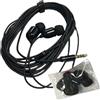 Generic Auricolari cablati - Auricolari cablati | Auricolari con cavo | Auricolari a cavo lungo, auricolari con microfono, cuffie intrauricolari cablate da 3 metri con microfono, auricolari extra lunghi,