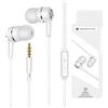 Rtinle Auricolari, Cuffie con Filo e Microfono da 3,5 mm in-Ear Magnetici Definizione Stereo per PC e Android Cellulare per Galaxy, Xiaomi etc - Bianco