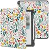 MoKo Custodia per 11 Kindle Scribe 3rd e Scribe Colorsoft, Fiori | per Kindle Scribe 3rd e Kindle Scribe Colorsoft 1st 2025, con Portapenna,Custodia Leggera e Elegante, Auto Sonno/Sveglia
