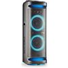 NGS Wild Space 3 - Altoparlante DJ portatile Bluetooth 5.3, 800 W RMS, doppio subwoofer da 10 pollici, tweeter a corna, TWS, LED RB, USB/AUX, doppio microfono, telecomando