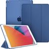 FINTIE Cover per iPad 9a/8a/7a Generazione 10,2 Pollici (2021/2020/2019) | Sottile Leggero Opaca Semi-Trasparente Custodia Case con Auto Sveglia/Sonno, Navy