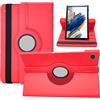 Dlahaby Custodia per Samsung Galaxy Tab A8 10.5 SM-X200/X205/X207, Rotazione di 360 Gradi con Supporto Cover per Samsung Galaxy Tab A8 10.5 Pollici 2021 Tablet,Rosso