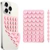 Generic Impugnatura a ventosa in silicone su entrambi i lati, per selfie, video e altro ancora (rosa chiaro)
