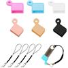 Zhushishunyi 6 Pz Tappo in Silicone Antipolvere, Cappucci Protettivi Type C | Custodie per Chiavette USB, Tappi Antipolvere in silicone impermeabili per porte USB di tipo A, con cordini