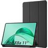 Simpeak Cover Compatibile per Honor Pad X8a 11 Custodia, Cover in Pelle PU Compatibile con Poco Pad 2024 Ultra-Sottile Folio Supporto Smart Cover (Nero)