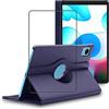 ebestStar - Cover per Realme Pad mini 8.7 (2022), Custodia Protezione Rotazione 360, Pelle PU, Blu scuro + Vetro Temperato