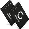 CELLONIC 2x Batteria compatibile con Casio CA-25 (Exilim EX-S100), NP-20 | 700mAh, 3.7V, Ioni di Litio per Casio CA-32 (Exilim EX-Z60), Exilim EX-M1, NP-20DBA