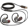 Holiper Cuffie con Filo USB C, Auricolari Cablati Hi-Fi a Doppio Driver, Cavo da 1,2 Metri Sport Cuffiette con Gancio Orecchio, Wired in Ear Headphones per Musica Cellulare Laptop PC MP3 Player