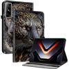Generic Custodia per Infinix Xpad GT, 13, in pelle di alta qualità, con scomparti per schede, portapenne, supporto regolabile, diversi motivi decorativi, PSJ-O