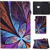 CXTcase Custodia per Samsung Galaxy Tab A8 2021 10.5 / SM-X200 / SM-X205, PU Intelligente Tablet Cover Samsung Galaxy Tab A8 2021, Tablet Custodia con Slot per Schede, Fiori Colorati