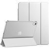 FINTIE Cover Custodia per iPad (A16) 11ª/10ª Gen 11/10.9, Argento | Cover Tri-Fold Sottile e Leggera con Retro Semi-Trasparente, Supporto Stabile, Funzione Auto Sveglia/Sonno, Anti-Impronta