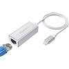 Bluechok Adattatore di rete Ethernet RJ45 per telefono - Adattatore di rete Ethernet LAN per Phone Pad,cavo da 1 m, 10/100 Mbps ad alta velocità, plug and play (argento)