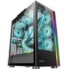 Mars Gaming MC-ULTRA, Torre Gaming Custom E-ATX XXL, Doppia Striscia LED ARGB, Doppia Finestra Vetro Temperato, Doppia Struttura Camera Verticale, Nero