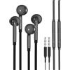 WASRUYI Cuffie 3,5mm filo(2pack) phone Aux Audio Jack compatibile per Samsung Galaxy Smartphone PC Musica Cablate pod Microfono Auricolare InEar Cuffiette Cavo Stereo Gaming Auricolari Running Headphones