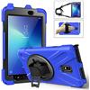 QUYISHAN Custodia per tablet compatibile con Samsung Galaxy Tab Active 2 8 2017 T390/T395/T397 W, tracolla e cavalletto rotante e manico, custodia protettiva robusta antiurto resistente, blu